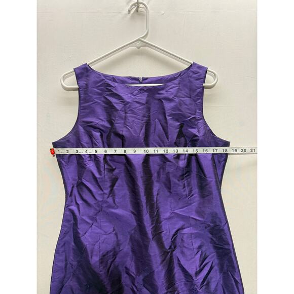 Robbie Bee Women's Silk Purple Dress Size 10 - Elegant & Chic - Picture 8 of 10
